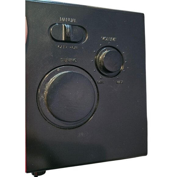 Panasonic Model RC-58 Fluorescent Clock Radio Dial Cube Mirror Front Vtg Black - Picture 5 of 9